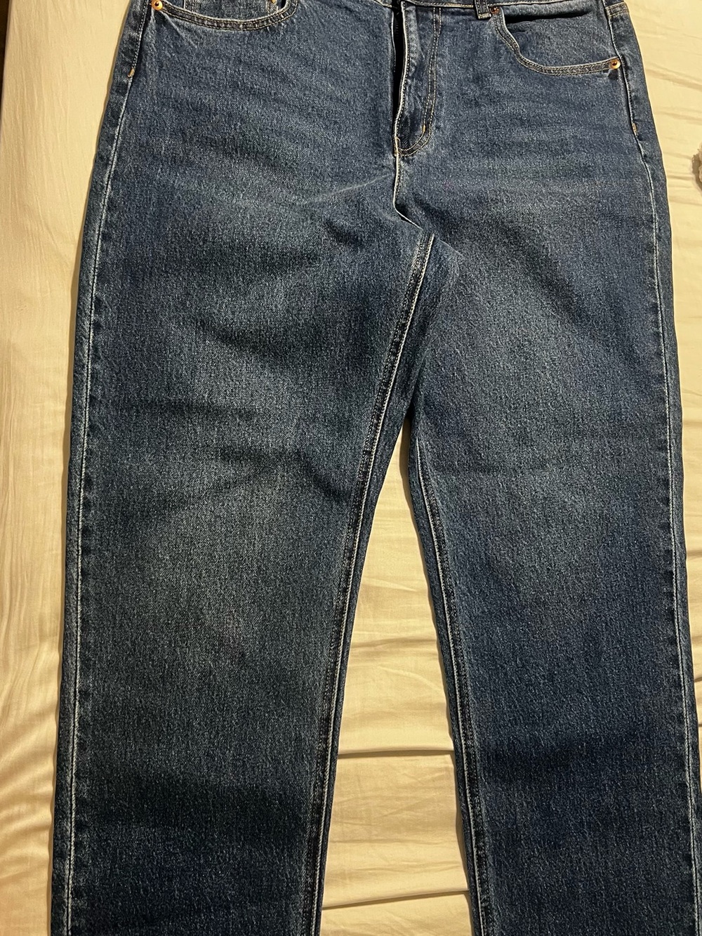 Classic Women’s Dark Blue Straight-Leg Jeans